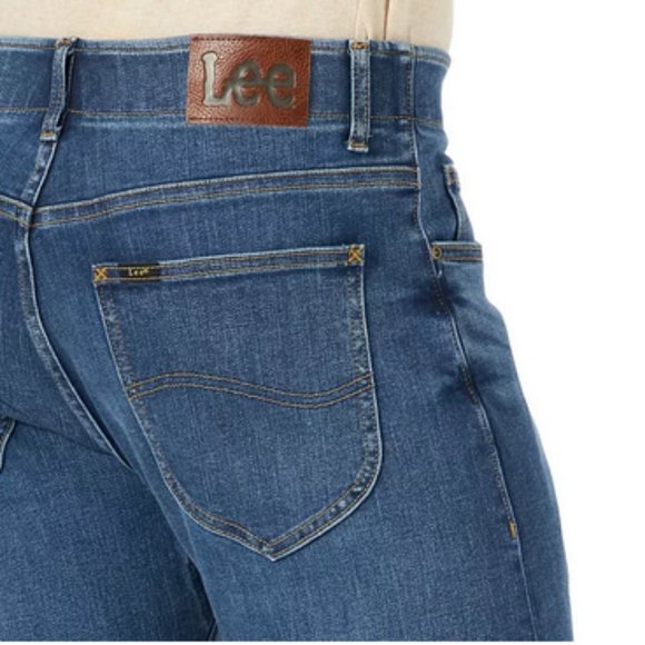 Men's Lee® Extreme Motion Stretch Slim Straight Jeans - Picture 4 of 4